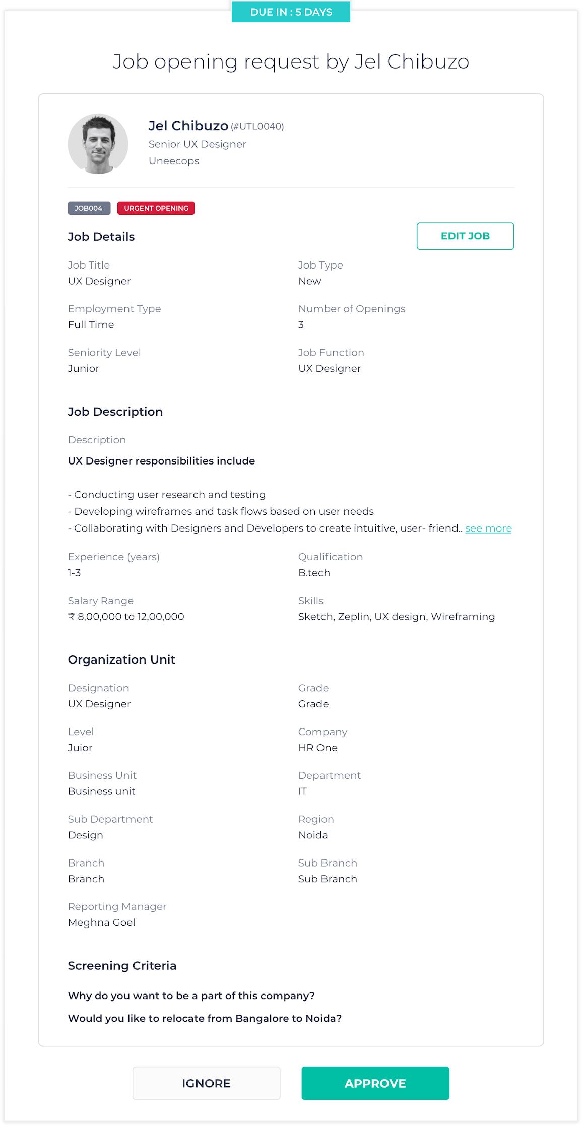Recruitment management software