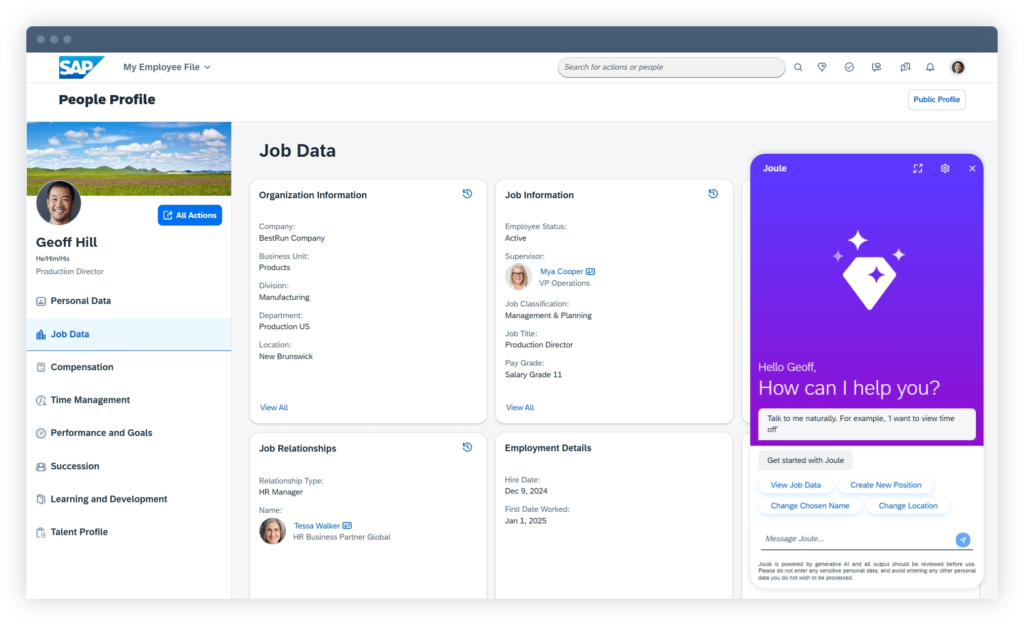 Sap Successfactors Global Hcm Suite For Sap S/4Hana-Embedded Multinationals Running Employee Central And Payroll.