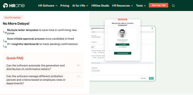 Hrone Confirmation And Separation Workflow Screens Automating Letters, Approvals, And Offboarding Policies