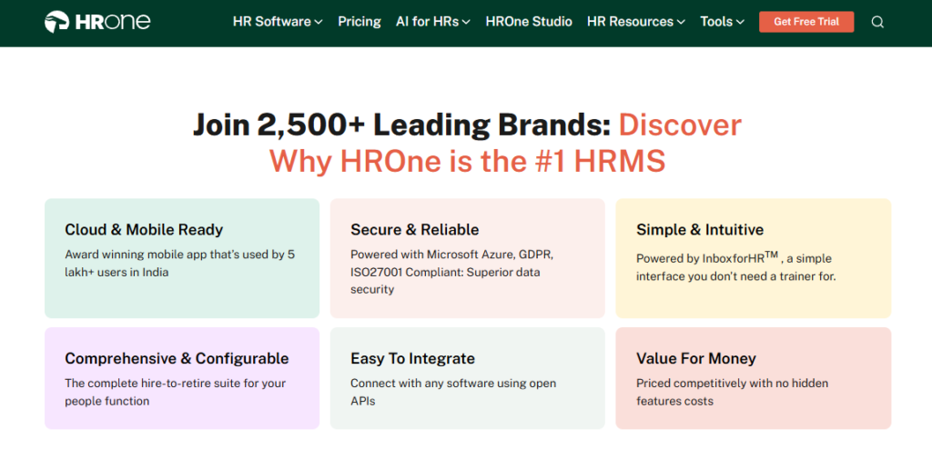Hrms Software Hr Software Hrone Hrone Cloud Based Hr Software Features Including Mobile-Ready App, Iso 27001 Security, And Hire-To-Retire Suite