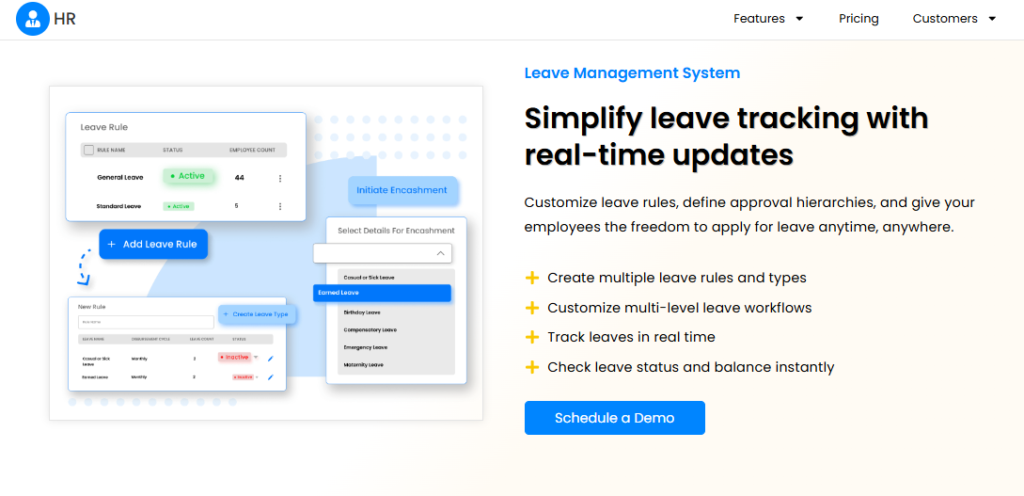 Leave Management System Interface Creating Leave Rules, Multi Level Workflows, And Real Time Balance Tracking
