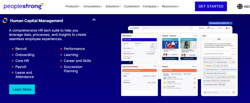 Hrms Software Hr Software Peoplestrong Human Capital Management Suite Listing Recruit, Onboarding, Core Hr, Payroll, Leave, Attendance, And Succession Modules