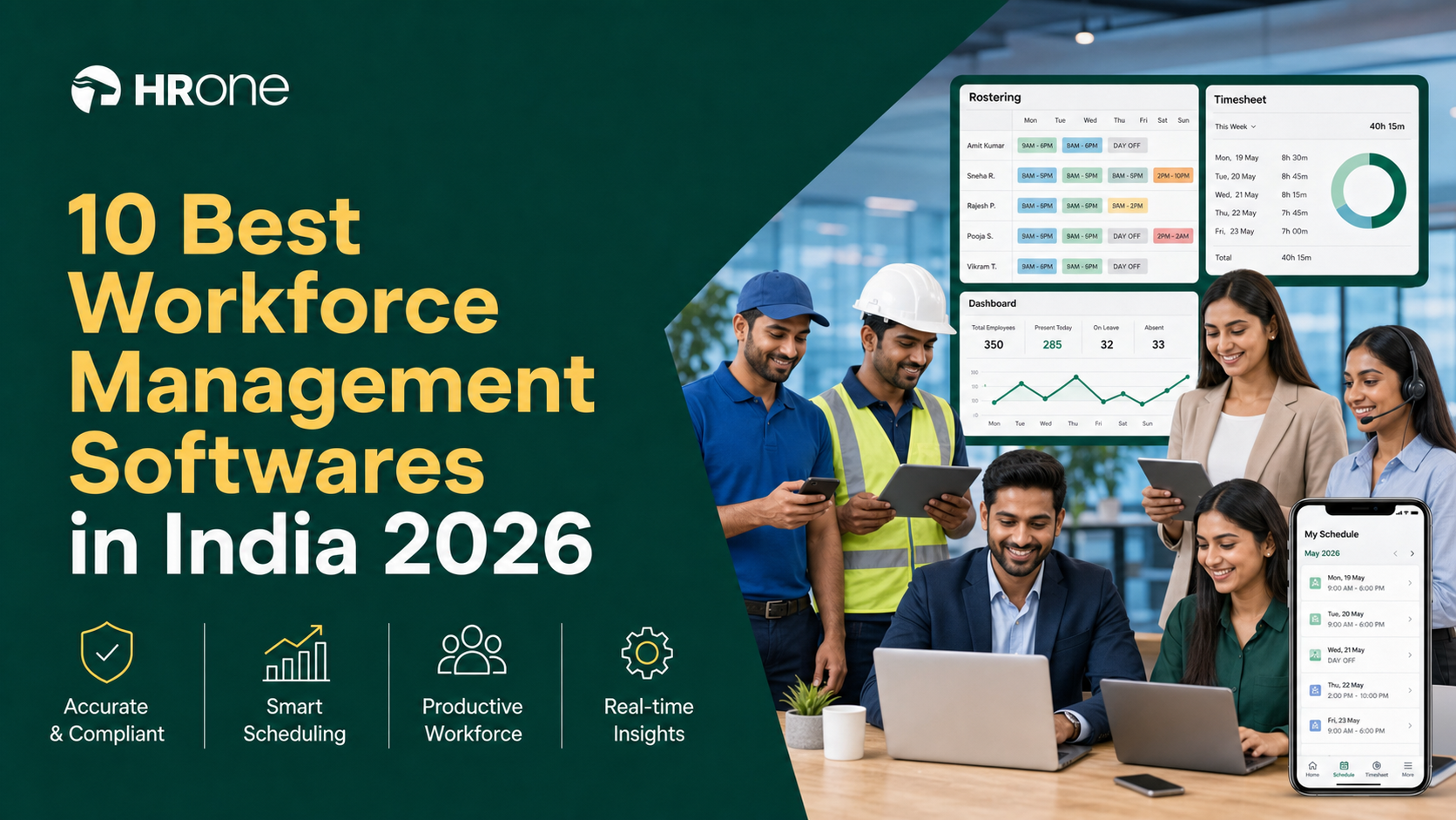 10 Best Workforce Management Softwares In India 2026: Shifts, Rosters &Amp; Timesheets For Field Teams
