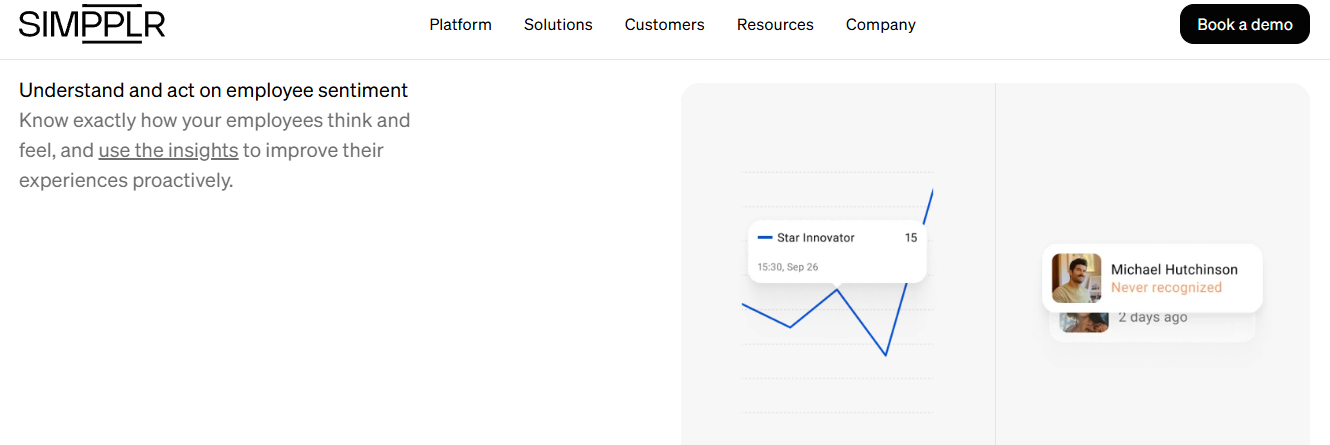  Simpplr Employee Sentiment Screen Tracking Recognition Trends And Flagging An Employee Never Recognised